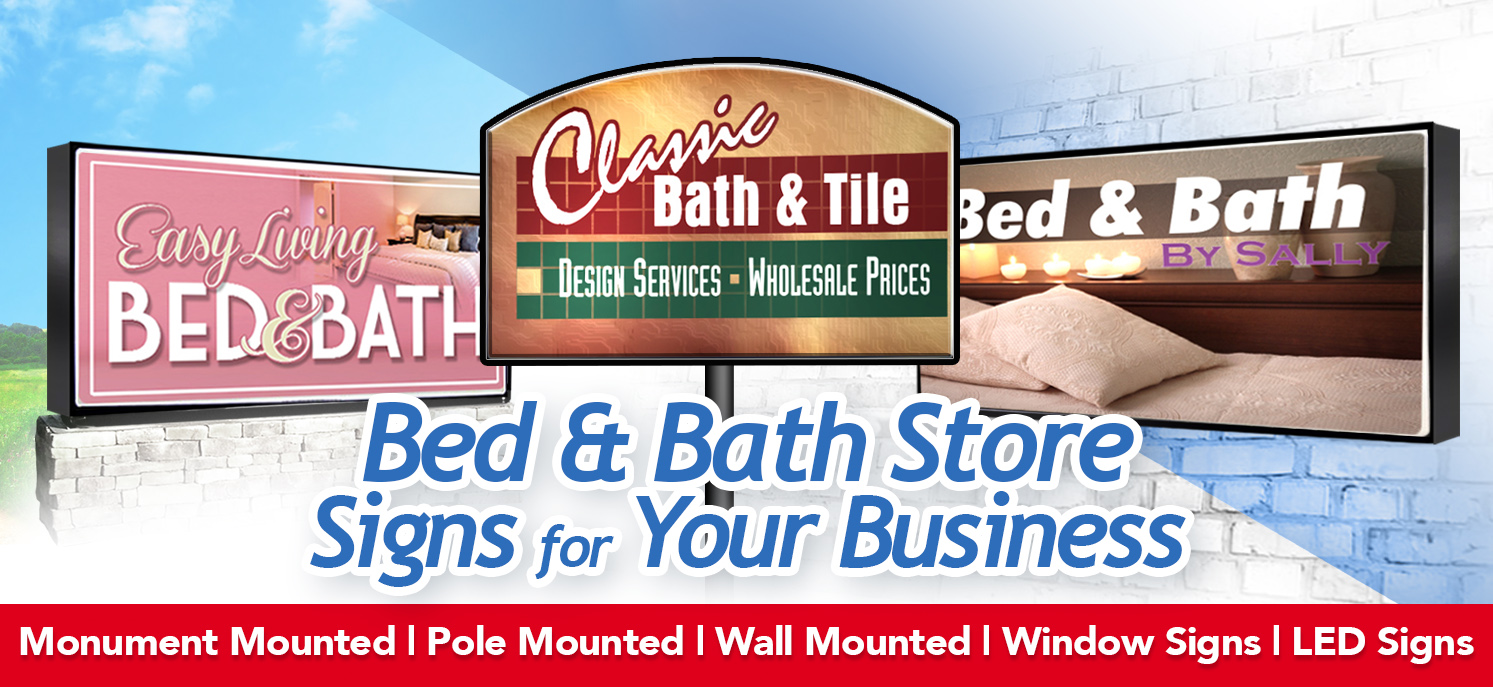 Signs for Bed & Bath Stores The Sign Genies