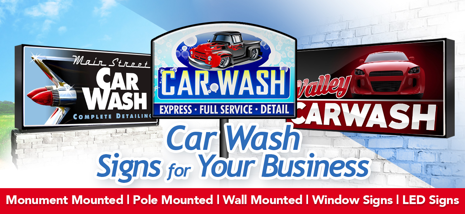 Signs for Car Wash Locations The Sign Genies