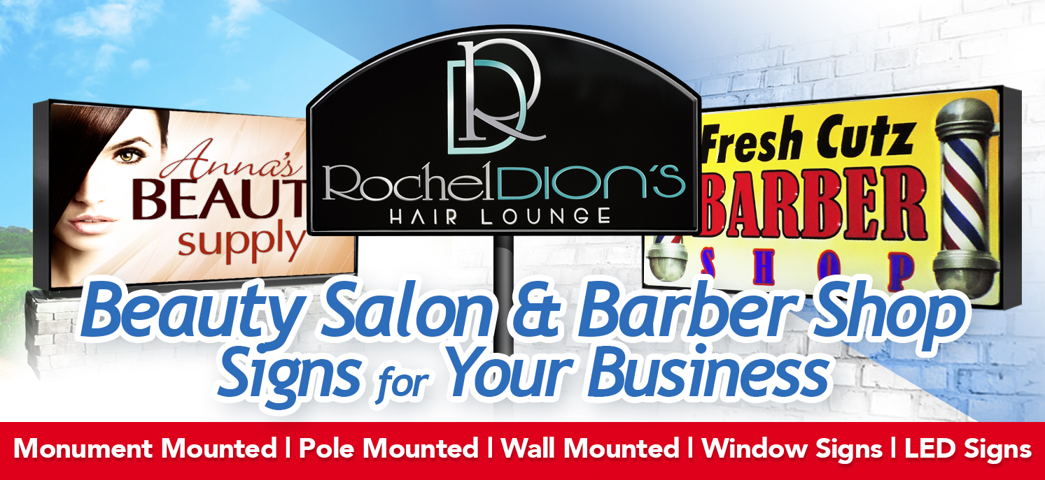 Barber Shop Beauty Salon Banner Sign 